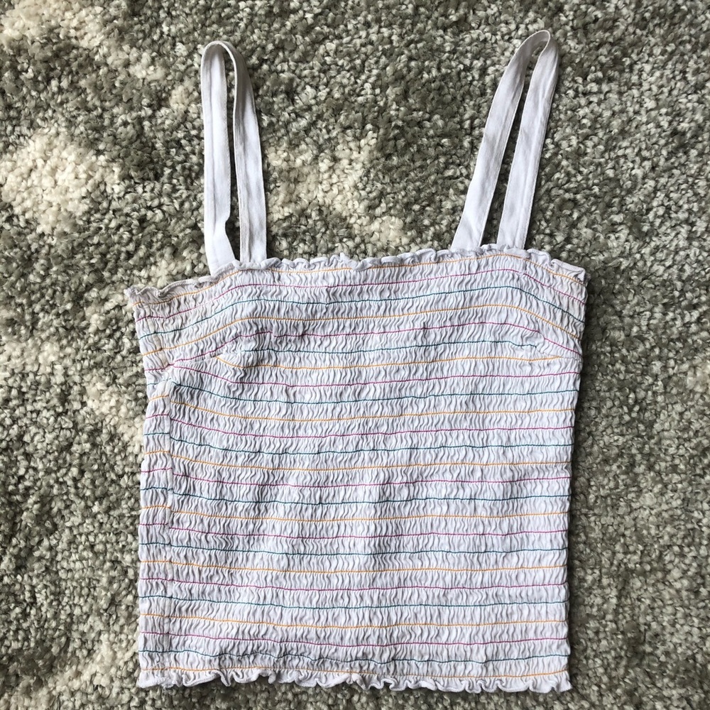 Rainbow Stripe Lightweight Tank - Size Small